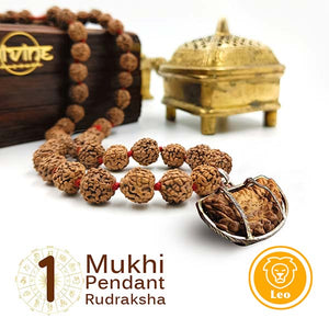 1 Mukhi Pendant Rudraksha Mala 