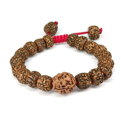 3 Mukhi Nepali Rudraksha Bracelets with Cutting Beads