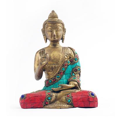 Brass Idol of Lord Buddha - DivineTherapy