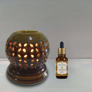 Chocolate Color Ceramic Diffuser With Electric Dimmer