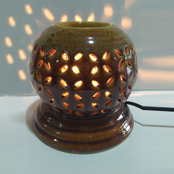 Chocolate Color Ceramic Diffuser With Electric Dimmer