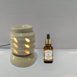 Electric White Aroma Diffuser With Dimmer