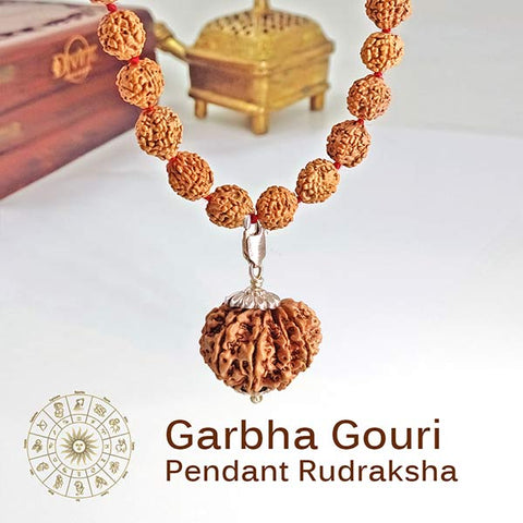 Products Garbha Gouri Pendant Rudraksha Mala 