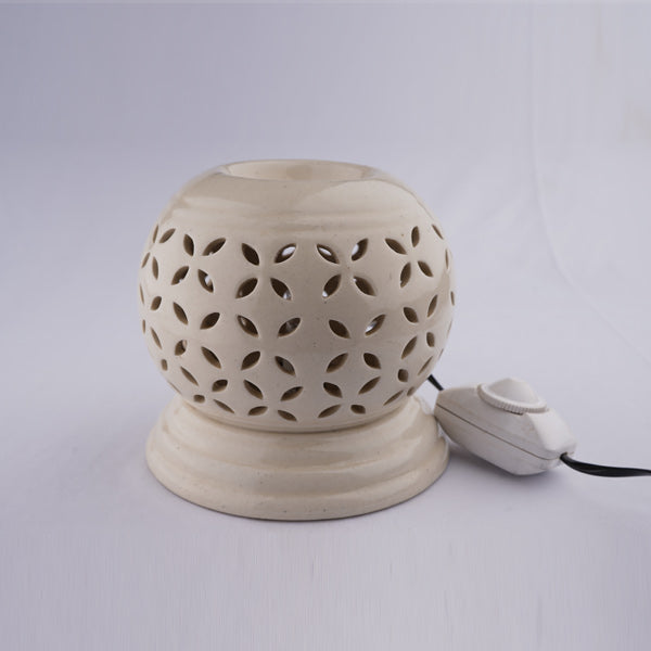 Milky White Ceramic Diffuser With Electric Dimmer