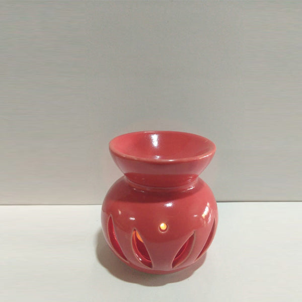 Red Round Ceramic Candle Diffuser