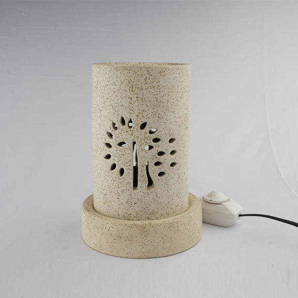 Tower Shaped White Ceramic Diffuser With Electric Dimmer