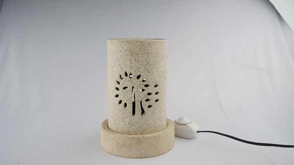 Tower Shaped White Ceramic Diffuser With Electric Dimmer