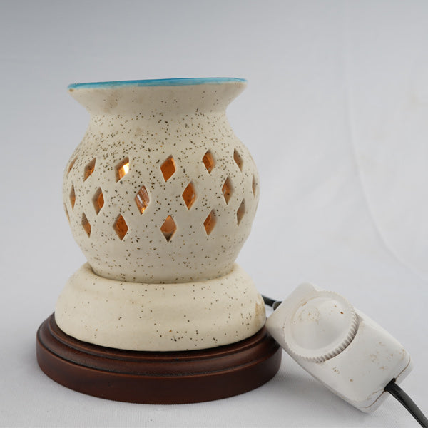 Wooden Base Ceramic Diffuser With Electric Dimmer