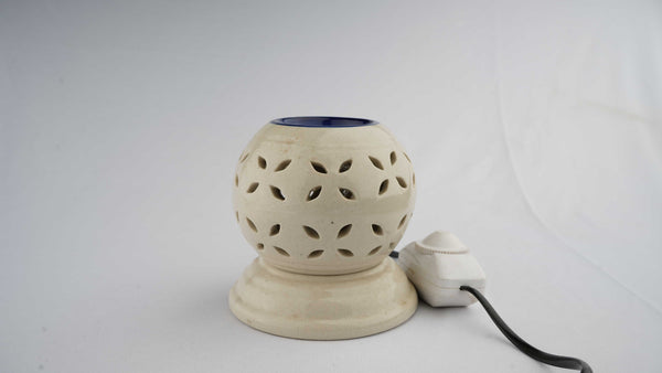 White Round Ceramic Diffuser With Electric Dimmer